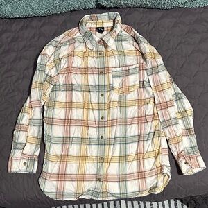 3/$10 Art Class Multicolor Plaid Shirt